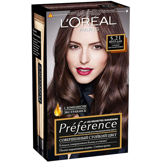 Loreal Paris Préférence Récital Haarfarbe 5,21 L étoile intensiver hellbrauner Regenbogen