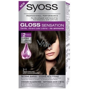 Syoss Gloss Sensation Sanfte Haarfarbe ohne Ammoniak 2-1 Dunkle Schokolade 115 ml