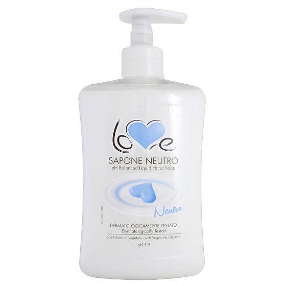 Madel Love Sapone Cremoso Neutro Flüssigseife mit ausgewogenem pH 5,5 Spender 500 ml