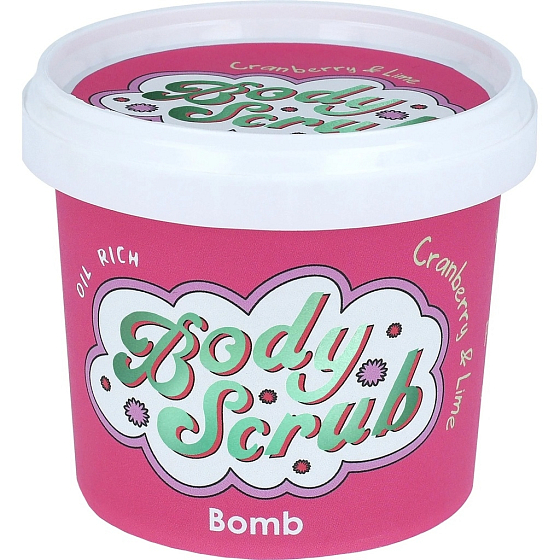 Bomb Cosmetics Cranberry und Lime Natural Duschkörper Peeling 365 ml