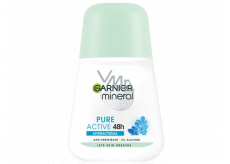 Garnier Mineral Pure Active Antibacterial 48h Ball Antitranspirant Deodorant Roll-On für Frauen 50 ml