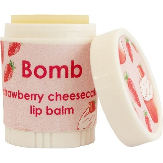 Bomb Cosmetics Strawberry Pie - Erdbeer-Käsekuchen-Lippenbalsam 4,5 g