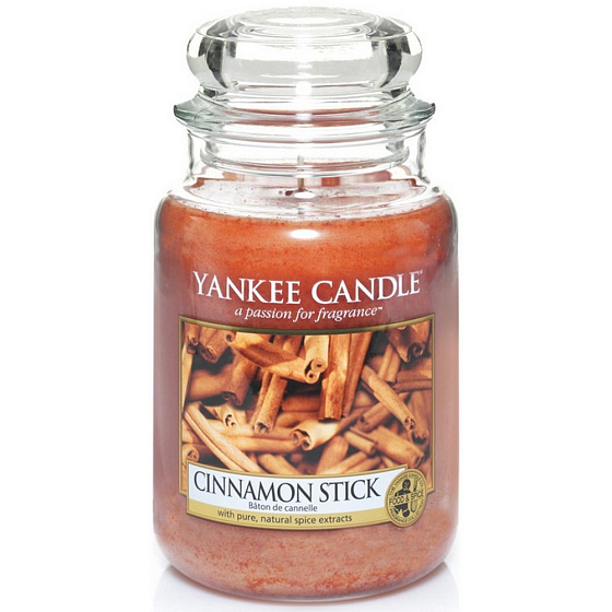 Yankee Candle Cinnamon Stick - Duftkerze mit Zimtstange Klassisches großes Glas 623 g