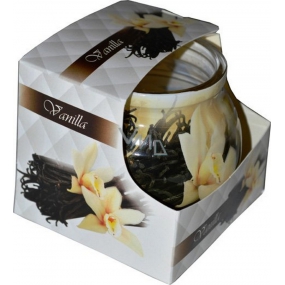 Vanille dekorative aromatische Kerze in Glas 80 g zugeben