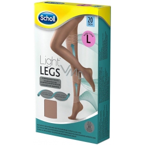 Scholl Light Legs Kompressionsstrumpfhose L braun 20 Tage beugt Müdigkeit in den Beinen vor und reduziert das Gefühl schwerer Beine