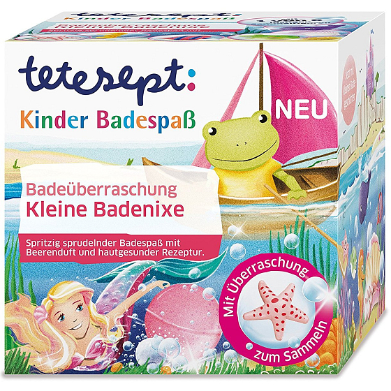 Tetesept Kleine Meerjungfrau Badebombe für Kinder 140 g