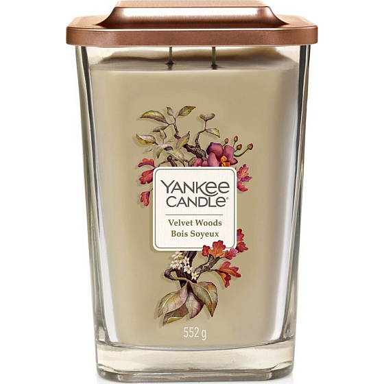 Yankee Candle Velvet Woods Elevation Sojabohnenkerze Elevation großes Glas 2 Dochte 553 g