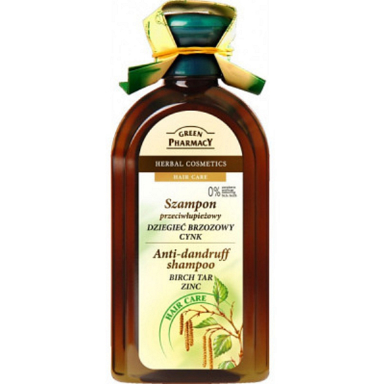 Green Pharmacy Anti-Schuppen-Shampoo mit Birkenknospen und Rizinusöl 350 ml