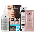 Schwarzkopf Gliss Color Haarfarbe 4-68 Dunkles Mahagoni 2 x 60 ml