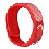 Parakito Repellent Mückenarmband Grafik Hawaii rot natürlich, nachfüllbar, wasserdicht, Schutz 24h / Tag - 15 Tage zum Nachfüllen + zwei Nachfüllungen