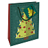 Nekupto Geschenk Papiertüte 14 x 11 x 6,5 cm Weihnachtsgrüner Baum PSP 1923 50