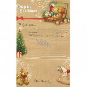 Ditipo Brief an den Teddybär des Weihnachtsmanns 195 x 290 mm