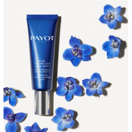 Payot Blue Techni Liss Jour SPF30 glättende & entspannende Tagescreme mit Schutzschild gegen blaues Licht 40 ml