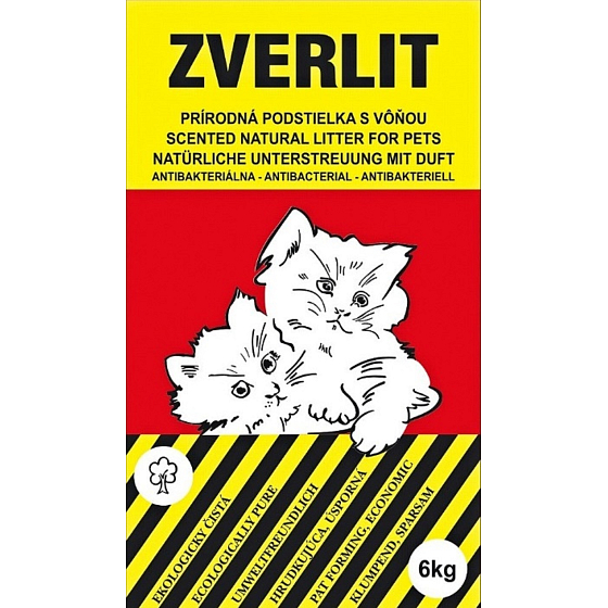 Zverlit Ökologische rote Einstreu für Katzen und Nagetiere mit einem groben Klumpen von 6 kg