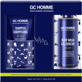 Grace Cole GC Sportbecher + Shampoo 100 ml + Waschgel 250 ml, Kosmetikset für Männer