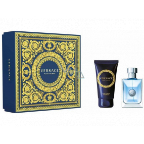 Versace Pour Homme Eau de Toilette für Männer 30 ml + Duschgel 50 ml, Geschenkset für Männer