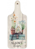 Bohemia Gifts Dekoratives Schneidebrett Sweet home 28 x 12 cm