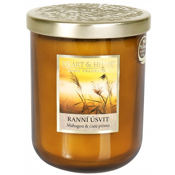 Heart & Home Morning Dawn Soja-Duftkerze groß brennt bis zu 75 Stunden 320 g