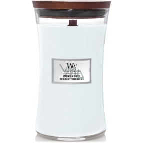 WoodWick Magnolia Birch Duftkerze mit Holzdocht und Deckel Glas groß 609 g