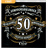 Nekupto Karte 50 Jahre Jubiläum 150 x 150 mm Limitierte Auflage Happy Birthday
