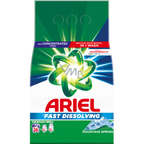 Ariel Mountain Spring Waschpulver für saubere und duftende, fleckenfreie Wäsche 36 Dosen 1,98 kg