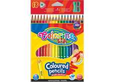 Colorino Buntstifte dreieckig 18 Farben + Bleistiftspitzer
