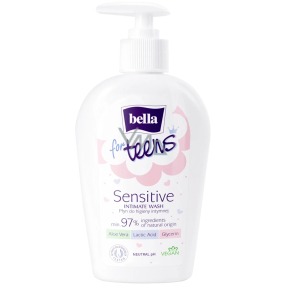 Bella For Teens Sensitive Intimwaschemulsion für Mädchen 300 ml Pumpe