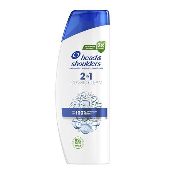 Head & Shoulders Classic Clean 2in1 Anti-Schuppen Shampoo und Spülung 400 ml