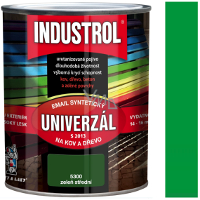 Industrol S2013 univerzální lesk vrchní 5300 Zeleň střední 0,6 l Industrol S2013 univerzální lesk vrchní 5300 Zeleň střední 0,6 l