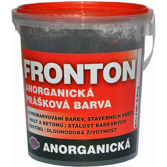Fronton Pulverfarbe für Baumischungen Mörtel und Beton, 0199 schwarz, 800 g