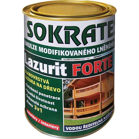 Sokrates Lazurit Forte Lasur für Holz, klar, 2 kg