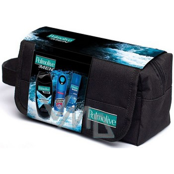Palmolive Men Duschgel 250 ml + Deodorant Spray 150 ml + Rasierschaum 200 ml + Beutel, Kosmetikset