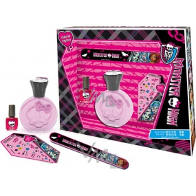 Mattel Monster High Eau de Toilette 50 ml, Lack 7 ml, Feile, Nageldekorationen, Kosmetikset