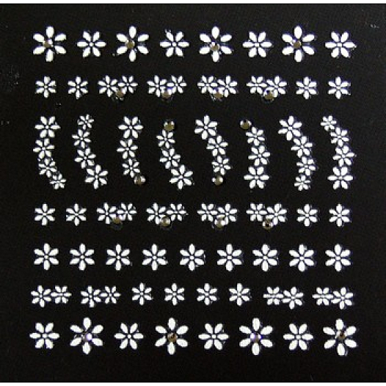 Absolute Cosmetics Nail Art selbstklebende Nagelaufkleber 3DS19 1 Blatt