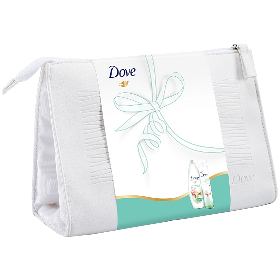 Dove Purely Pampering Pistazien und Magnolien pflegendes Duschgel 250 ml + Körperöl 150 ml Etue, Kosmetikset
