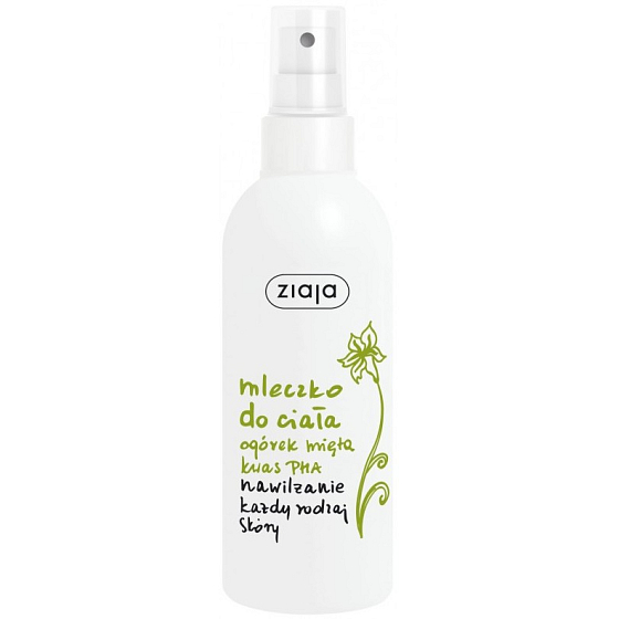 Ziaja Gurke Minze Körperlotion 200 ml Spray