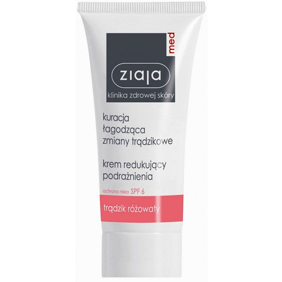 Ziaja Med Antibakterielle Creme mit einer mildernden Rosacea, die Reizungen reduziert 50 ml