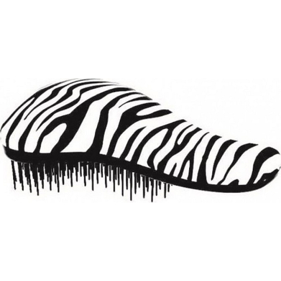 Dtangler Detangling Brush Brush zum einfachen Kämmen von Haaren 18,5 cm weiß-schwarz