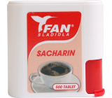 Fan Süßstoffe, Saccharin, Ersatzsüßstoff, 500 Tabletten, 30 g