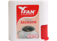 Fan Süßstoffe, Saccharin, Ersatzsüßstoff, 500 Tabletten, 30 g