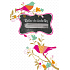 Ditipo Entspannen Sie sich in einer Handtasche Bird Notebook 15 x 10,5 cm