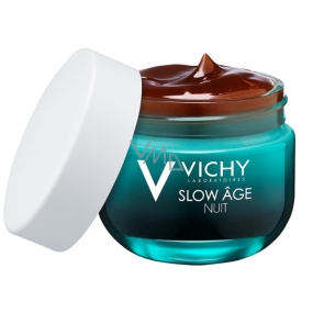 Vichy Slow Age Nachtcreme Pflege verlangsamt die Zeichen der Hautalterung 50 ml