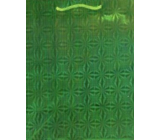 Nekupto Geschenk Papiertüte Hologramm 32 x 26 x 13 cm Weihnachten, grün 050 50 THL