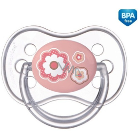 Canpol Babys Newborn Baby Tröster Silikon symmetrisch rosa für Kinder von 0-6 Monaten