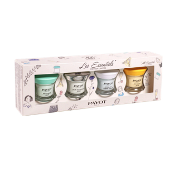 Payot My Payot Jour Tagescreme 15 ml + Pate Grise Nuit Nachtreinigungscreme 15 ml + Hydra 24+ Créme Glacée Feuchtigkeitscreme 15 ml + Blue Techni Liss Jour glättende chronoaktive Creme 15 ml, Collector Set