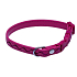 B&F Halsband Kunstleder verstellbar genähte Wellen rosa 1,2 x 18 - 28 cm