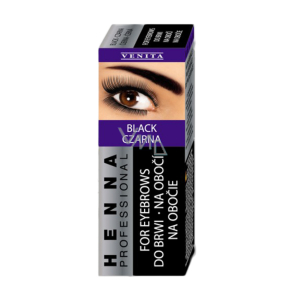 Venita Henna Professionelle Creme Augenbrauenfarbe Schwarz 1.0 Schwarz 2.5 g