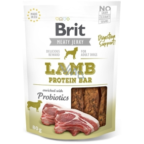 Brit Jerky Trockenfleisch mit Lamm und Huhn für erwachsene Hunde 80 g