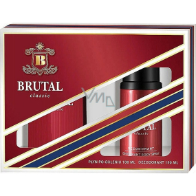 La Rive Brutal Classic Aftershave 100 ml + Deodorant Spray 150 ml, Geschenkset für Männer