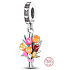 Charm Sterling Silber 925 Blumenstrauß, Tulpen, Natur Armband Anhänger